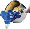 Universal Snap N Strain Colander – Silicone Clip-On Pot & Pan Strainer